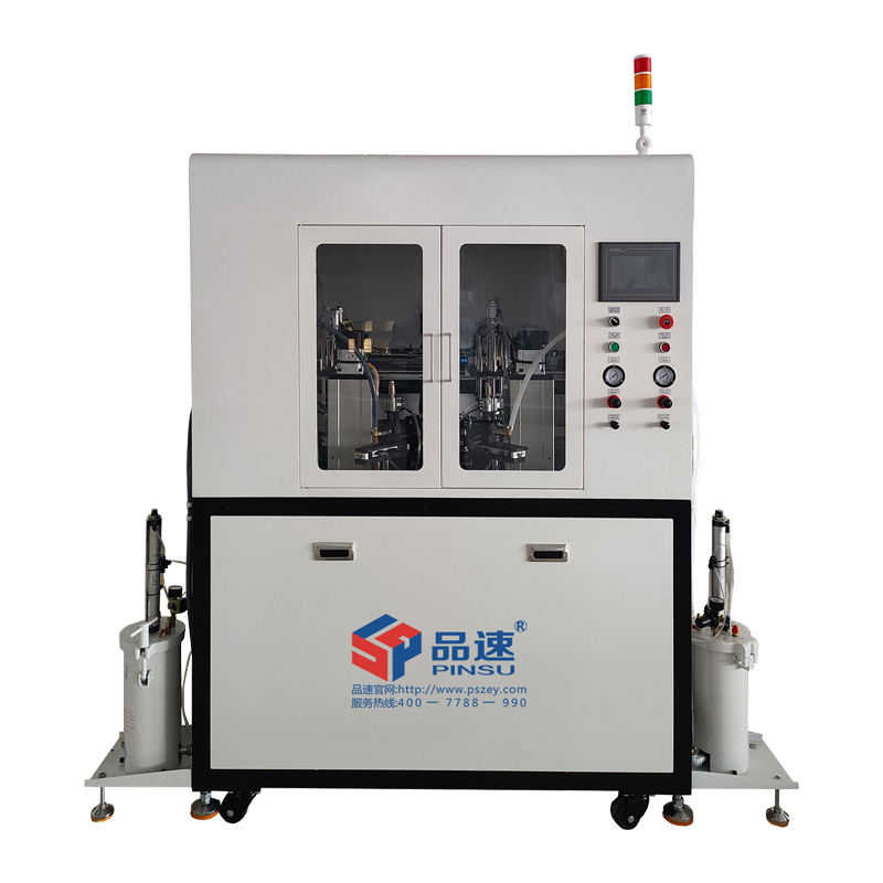  法蘭雙頭轉(zhuǎn)盤自動點膠機